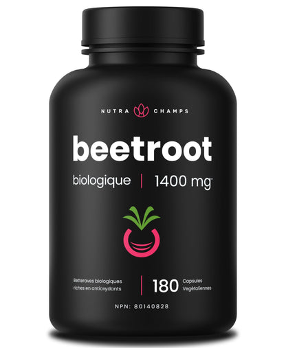 Organic Beetroot Capsules – 180 Count - Beet Root Supplement For Women & Men – Beetroot Juice Alternative – Nitric Oxide & Circulation Support – Antioxidant Beetroot Supplement - 1,400mg per Serving - Available at All In One Marketplace Canada