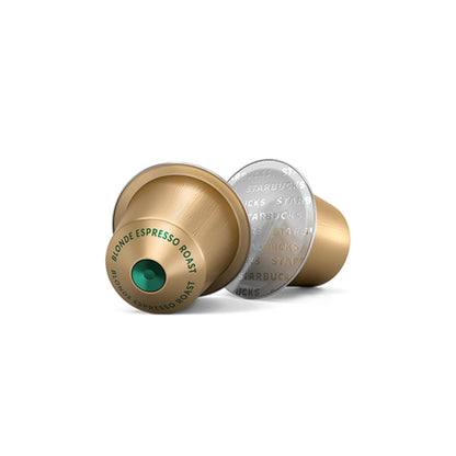 Starbucks by Nespresso Blonde Espresso Roast Coffee Capsules – Original Line Compatible, 50 Pods (5 Sleeves of 10)