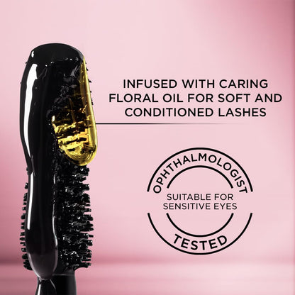 L’Oréal Paris Voluminous Lash Paradise Mascara, Mascara Volume and Length, Volume & Length for Up to 24 Hours with Flower Oil Infused Conditioning Formula for Sensitive Eyes, Latte Brown, 0.28 fl. oz.