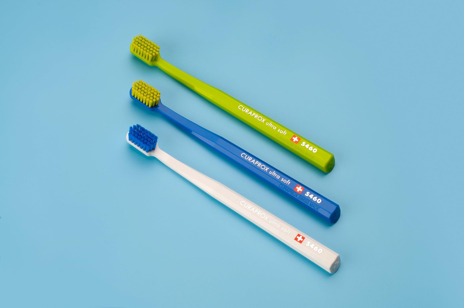 Curaprox CS 5460 Ultra Soft Toothbrush (3-Pack Bilingual) - Gentle Soft Bristles Tooth Brush for Sensitive Gums - Premium Swiss Oral Care Recommended by Dentists - For Adults & Teens - Available at All In One Marketplace Canada