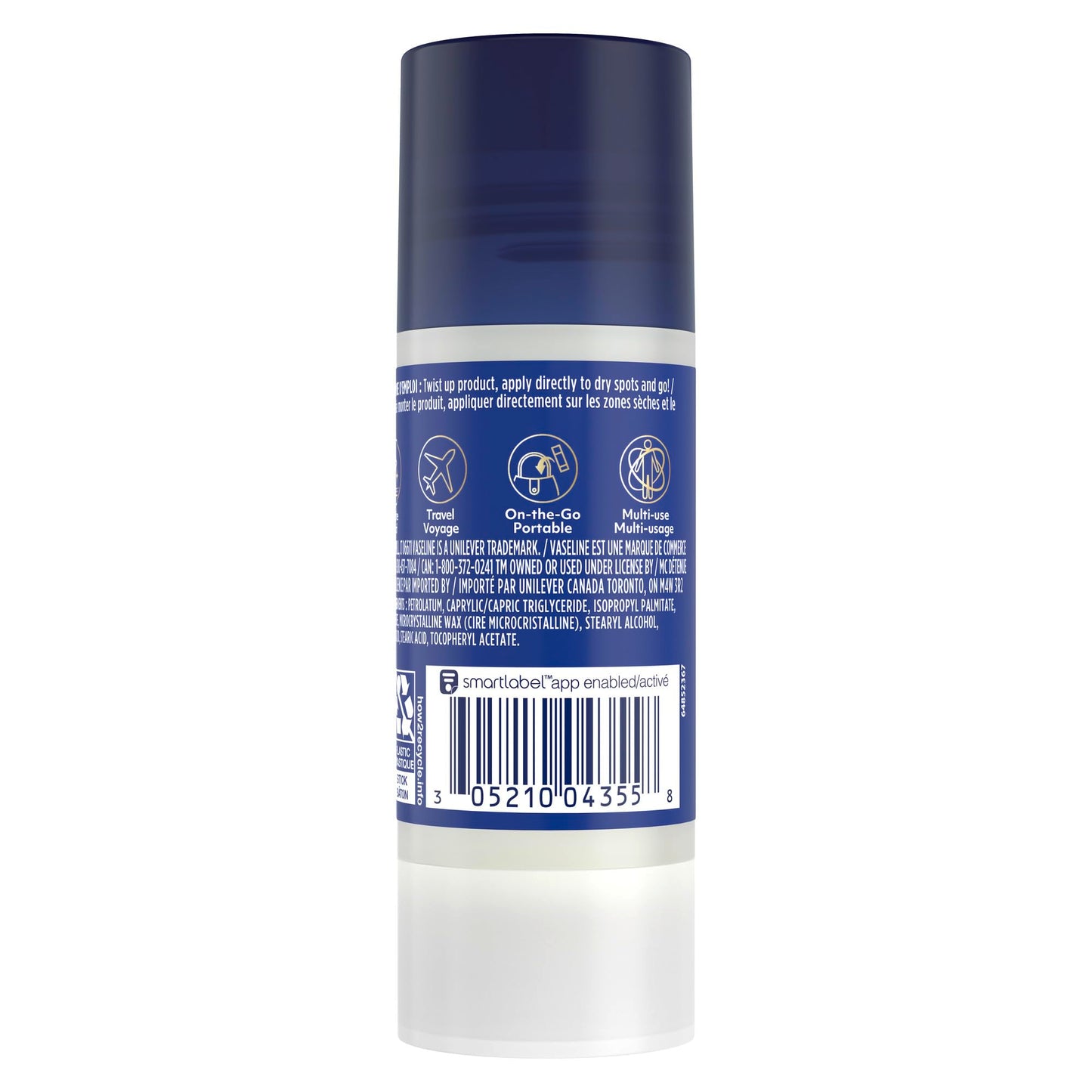 Vaseline All Over Jelly Balm Stick Healing Jelly Skin Care Unscented 40g (Pack of 3) - Available at All In One Marketplace Canada