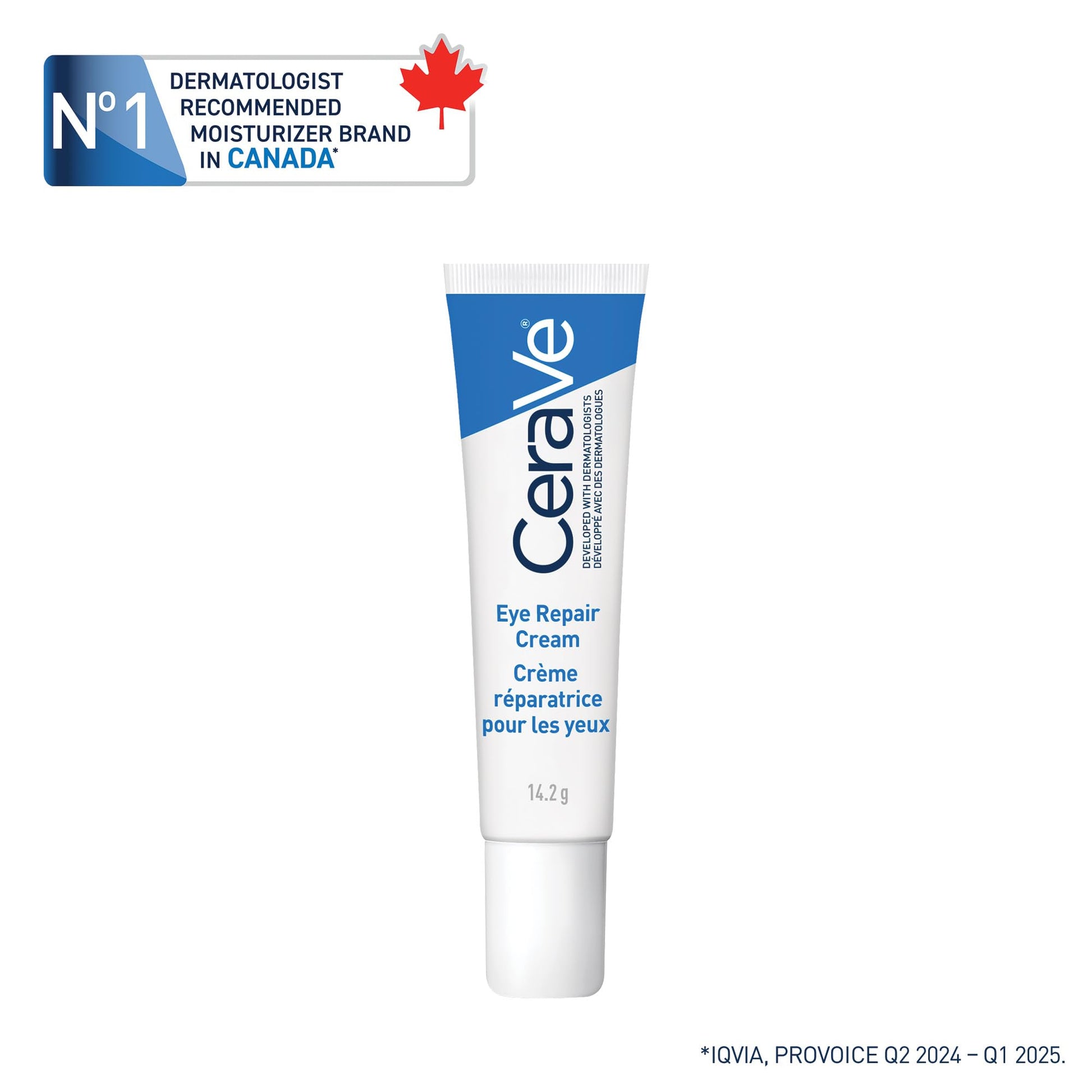CeraVe EYE CREAM with Hyaluronic Acid for Under Eye Dark circles & Puffiness, Ophthalmologist Tested for Sensitive Eye Area, Fragrance Free, 14.2 Grams - Available at All In One Marketplace Canada