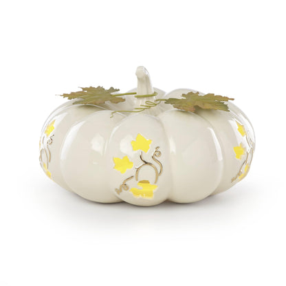Petite citrouille lumineuse Lenox Harvest, centre de table d'Halloween
