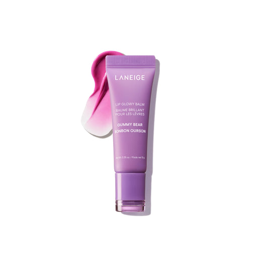 LANEIGE Lip Glowy Balm, Gummy Bear: Sheer Tinted Lip Moisturizer with Shea Butter, for Hydrating Shine & Soft Lips