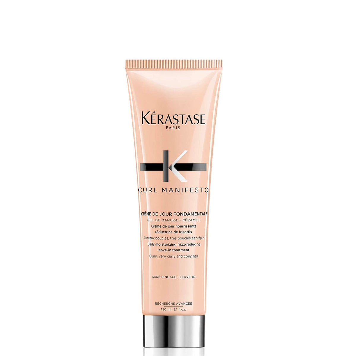 Kérastase Curl Cream, Crème de Jour Fondamentale Conditioner, Leave-In Treatment & Heat Protectant, Controls Frizz & Enhances Curls, For All Curly Hair Types & Textures, 150 ml