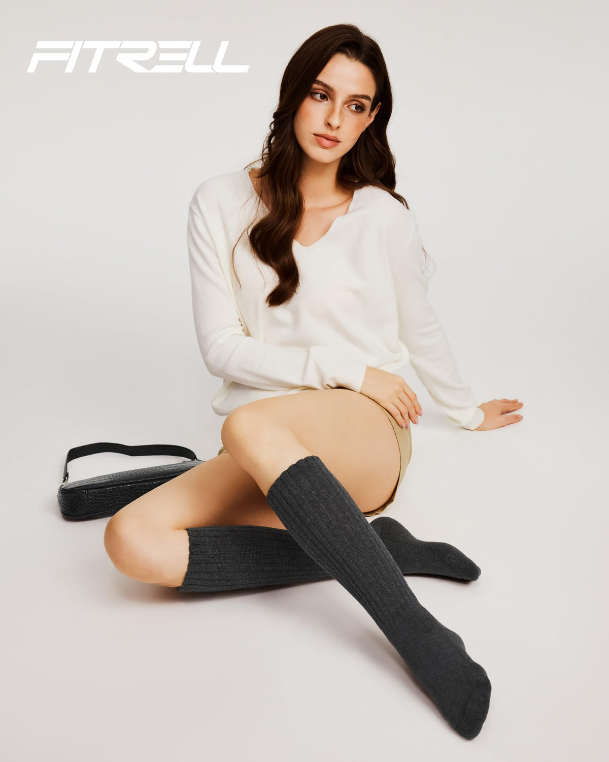 Fitrell Slouch Socks for Women, Knee High Scrunch Tube Boot Socks 3 Pairs 🍁 All In One Marketplace Canada