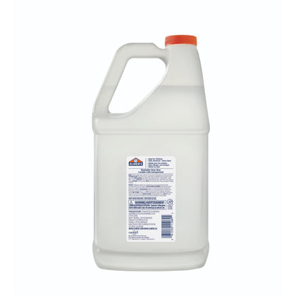 Elmer's Liquid School Glue, Clear Glue, Washable, Great for Making Slime, 3.78-L