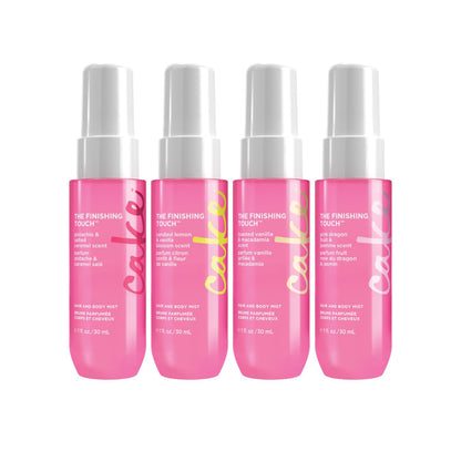 Cake Beauty Hair and Body Mist Travel Gift Set, The Finishing Touch- Fine Fragrance Mist – Infused with Aloe and Argan Oil –4 x 30mL/ 1 oz. 🍁 All In One Marketplace Canada