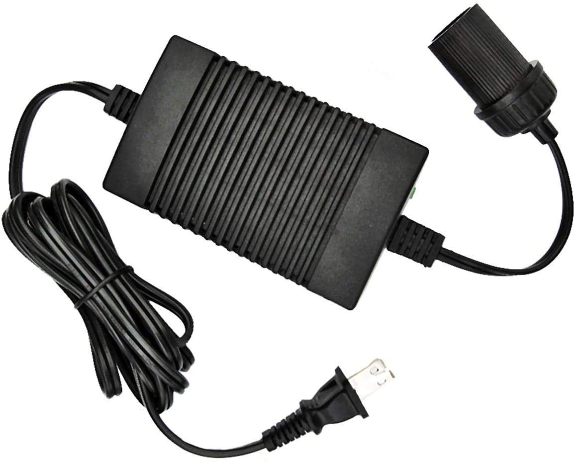 Koolatron Power Adapter - 12V 5A Converter for Car Fridge, Portable Devices, Vehicle Supplies, Replacement Cable, Extender Charger, Wall Outlet, Transformer for Cooler, 110V AC to 12V DC Koolatron