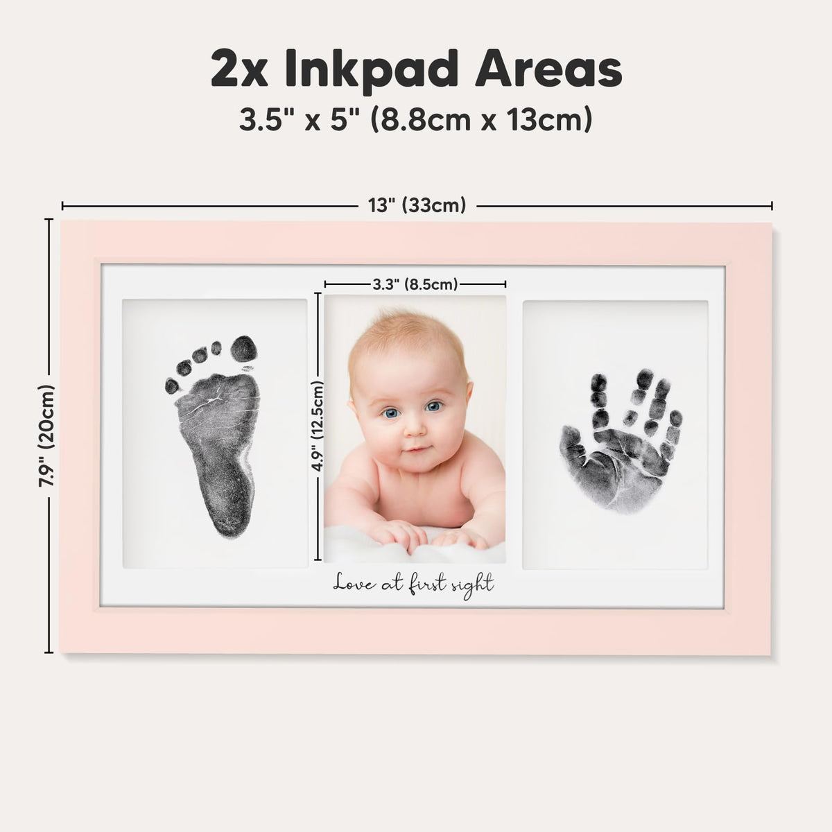 Inkless Hand and Footprint Kit, Boy Girl Newborn Keepsake (Petal Pink) 🍁 All In One Marketplace Canada