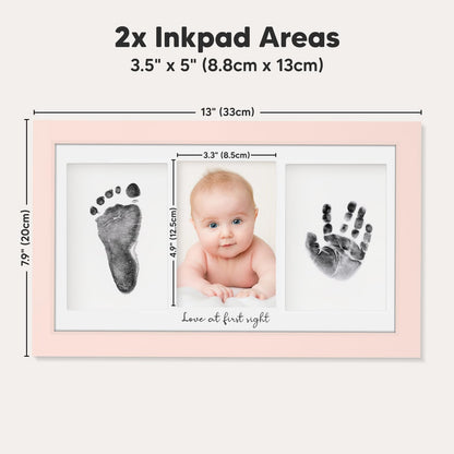 Inkless Hand and Footprint Kit, Boy Girl Newborn Keepsake (Petal Pink) 🍁 All In One Marketplace Canada
