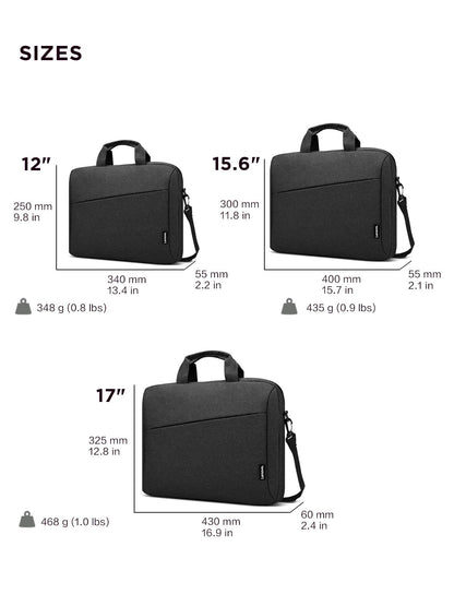 Lenovo Laptop Carrying Case T210, Notebook Bag for 15.6-Inch Laptop/Tablet, Sleek Design and Water-Repellent Fabric, GX40Q17229