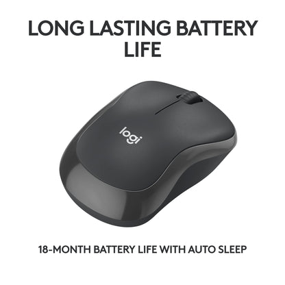 Logitech M240 Silent Bluetooth Mouse, Wireless, Compact, Portable, Smooth Tracking, 18-Month Battery, for Windows, macOS, ChromeOS, Compatible with PC, Mac, Laptop, Tablets - Graphite - Available at All In One Marketplace Canada