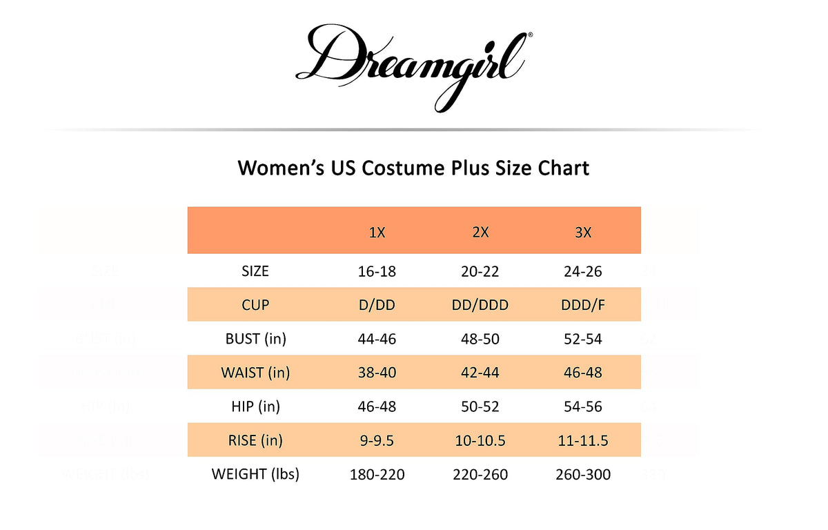 Déguisement sexy de Petit Chaperon rouge pour femme, grandes tailles, costume d'Halloween Dreamgirl, 3X/4X