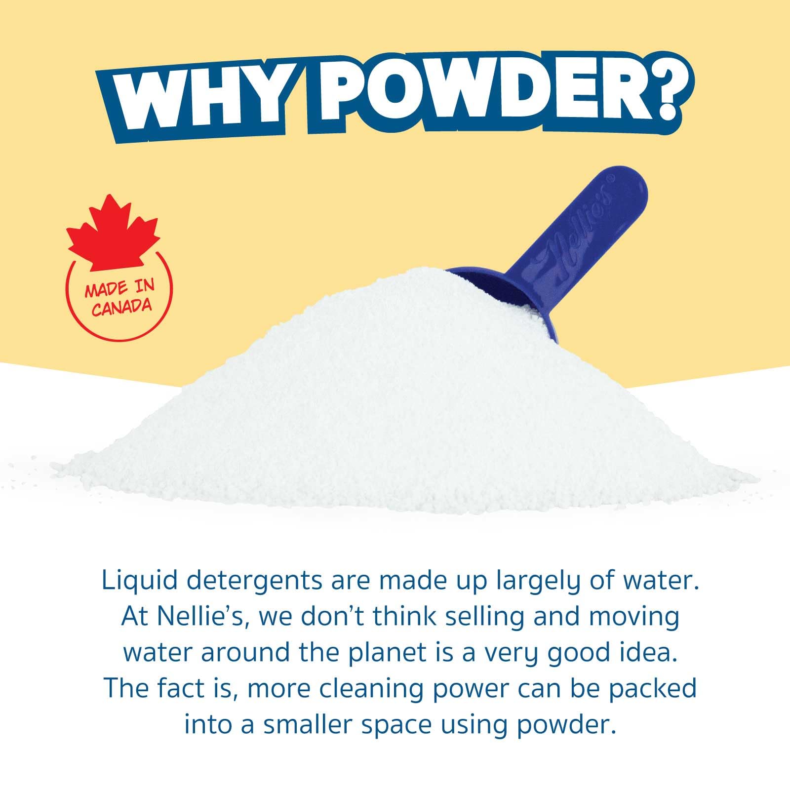 Nellie's Dishwasher Powder - 100 Load - Plant-Based Dishwasher Detergent - Septic Safe, Fragrance-Free - Easily Penetrates Grease & Food Particles - Phosphate-Free - (Made in Canada) - Available at All In One Marketplace Canada