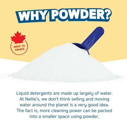 Nellie's Dishwasher Powder - 100 Load - Plant-Based Dishwasher Detergent - Septic Safe, Fragrance-Free - Easily Penetrates Grease & Food Particles - Phosphate-Free - (Made in Canada) - Available at All In One Marketplace Canada