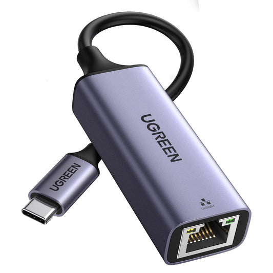 UGREEN USB C to Ethernet Adapter Gigabit RJ45 to Thunderbolt 3 Type C Network 1000Mbps LAN Converter Compatible with Switch, MacBook Pro/Air, iPhone 17 Pro/Max, iPad, XPS, Galaxy S22 S21 Surface Book