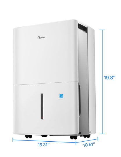 Midea Dehumidifier for Basement, Energy Star, WiFi Enabled, 22 Pint DOE