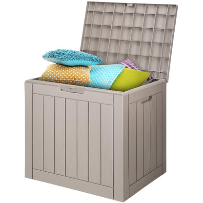 VEVOR Outdoor Storage Box, 31 Gallon Resin Deck Box, Backyard Outside Toy and Towel Storage Cabinet Waterproof, for Patio Furniture Cushions, Garden Tools, Pool Supplies & Package Delivery 🍁 All In One Marketplace Canada