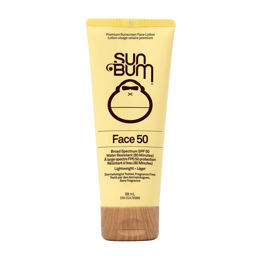 Sun Bum Original SPF 50 Sunscreen Face Lotion - Broad Spectrum Moisturizing UVA/UVB Protection with Vitamin E - Vegan & Hawaii Act 104 Compliant - 88ml - Available at All In One Marketplace Canada