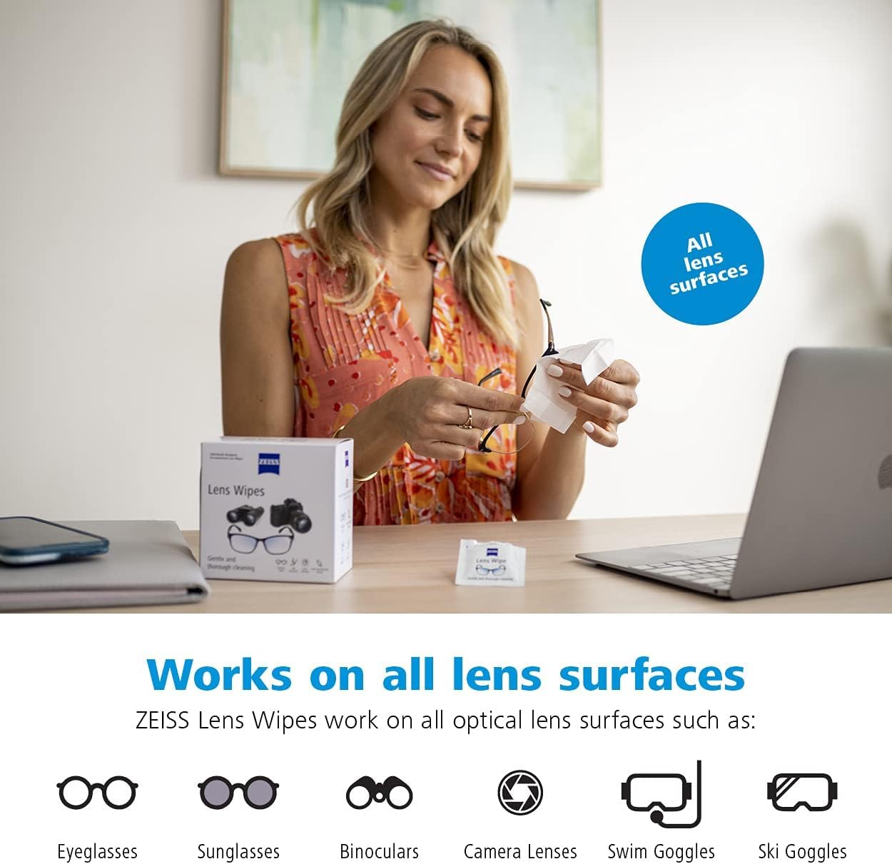 ZEISS Pre-Moistened Lens Cleaning Wipes, 200 Count - Available at All In One Marketplace Canada