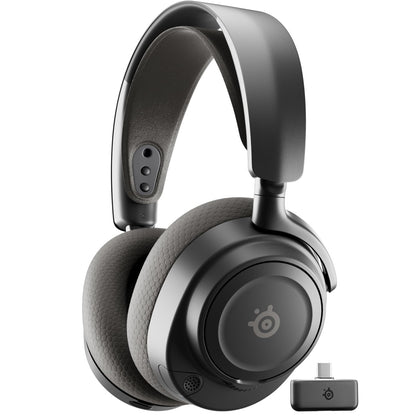 SteelSeries Arctis Nova 7X Wireless Gen 2 Gaming Headset - Real-Time App Control, 50+ HR Play, Neodymium Drivers, Mix 2.4GHz/Bluetooth, Xbox, PC, PS5/PS4, Switch 1/2, Mobile - Black