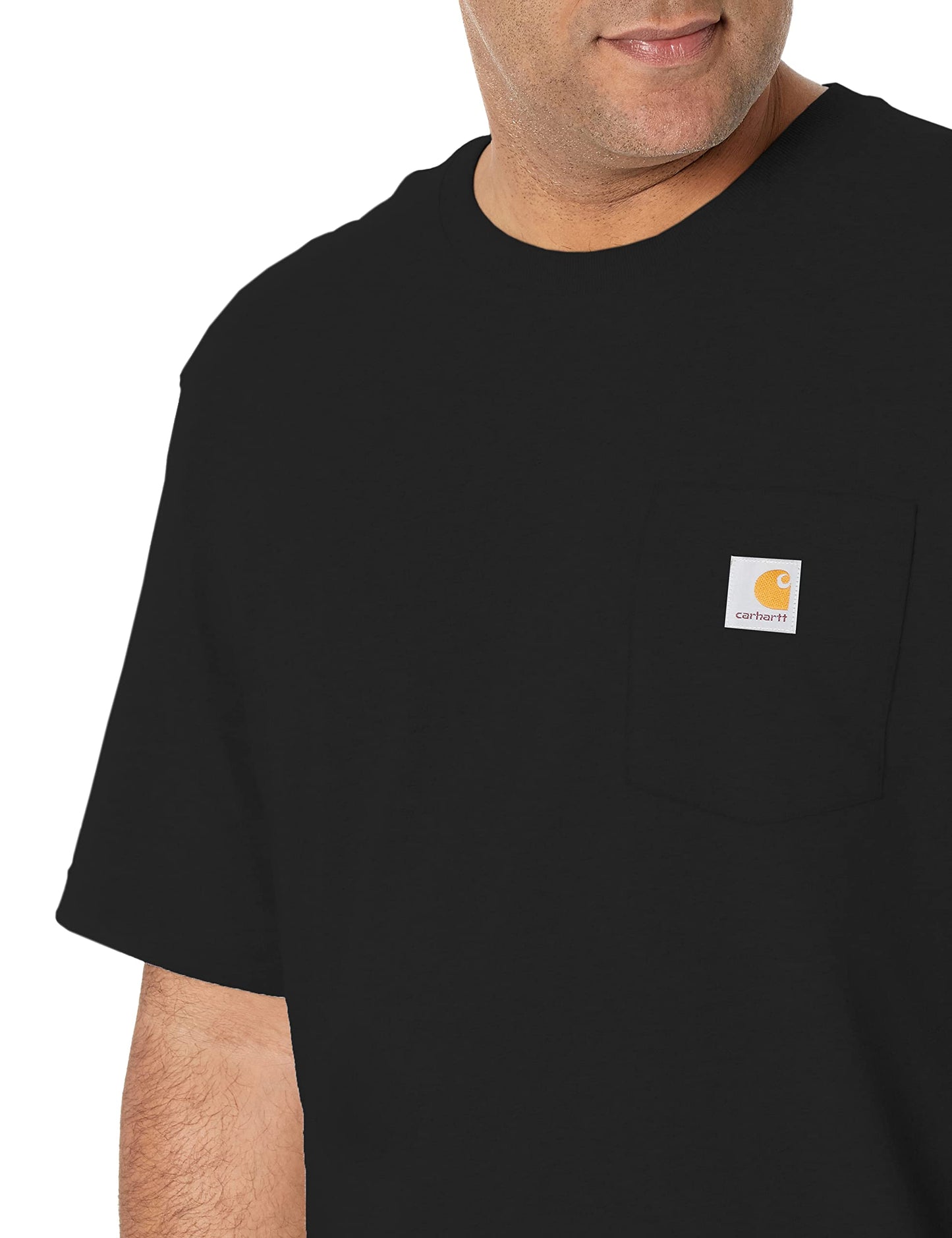 Carhartt Men's K87 Workwear Short Sleeve T-Shirt (Regular and Big & Tall Sizes), Black, 3XL (Reg)