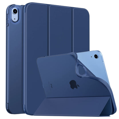 MoKo Case for New iPad (A16) 11th Generation 2025/ 10th Generation 2022, iPad 11 inch/ 10.9 inch Case with Soft TPU Translucent Frosted Back Cover, Auto Wake/Sleep, Support Touch ID,Navy Blue - Available at All In One Marketplace Canada