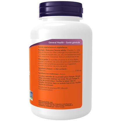 NOW Supplements, D-Mannose Powder, Non-GMO Project Verified, Healthy Urinary Tract*, 85g NOW