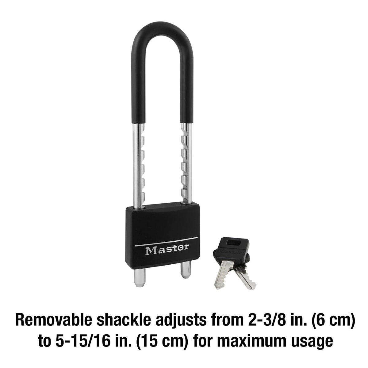 Master Lock 527D Covered Padlock, 2-Inch, 6-Inch Shackle