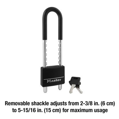 Master Lock 527D Covered Padlock, 2-Inch, 6-Inch Shackle