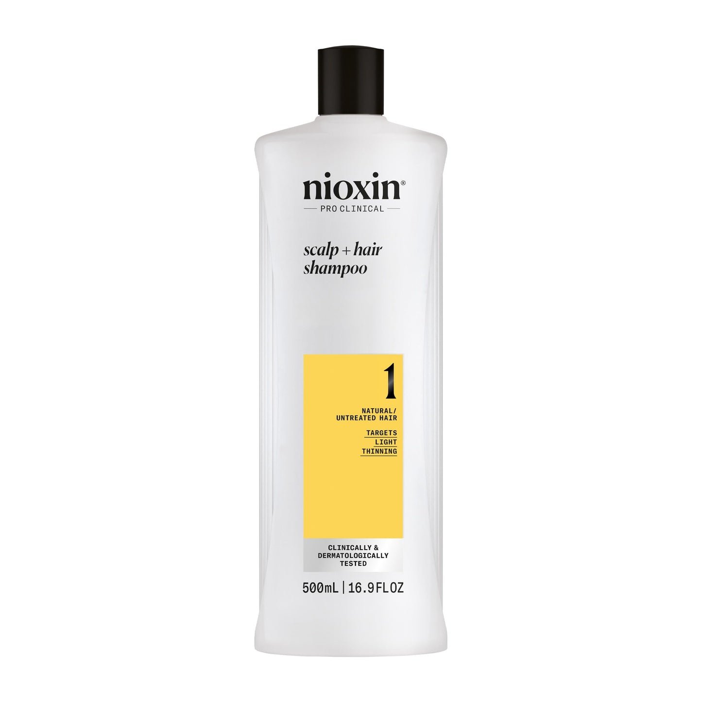Nioxin System 1 Scalp + Hair Thickening Shampoo | For Natural Hair with Light Thinning | Strengthen Against Breakage with Niacinamide & Biotin | 16.9 Fl Oz NIOXIN