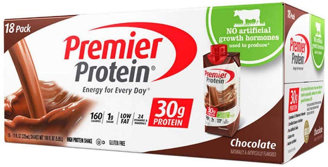 Premier Protein Chocolate Shake 30g Protein - 18 Pack (325 mL Each)