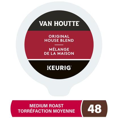 Van Houtte Original House Blend K-Cup Coffee Pods, 48 Count