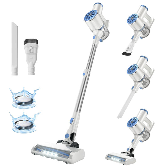 VIPSUN Cordless Vacuum Cleaner with Self-Standing, LED Screen Stick Vacuum Cleaners for Home, Lightweight Powerful Suction Vacuum, 6-in-1 Rechargeable Vacuum for Carpets, Pet Hair, Hardwood Floors - Available at All In One Marketplace Canada