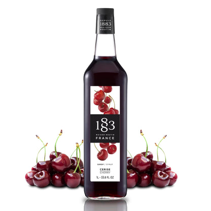 Maison Routin 1883 Cherry Syrup, Pet Bottle 1000 Milliliter 1883 MAISON ROUTIN