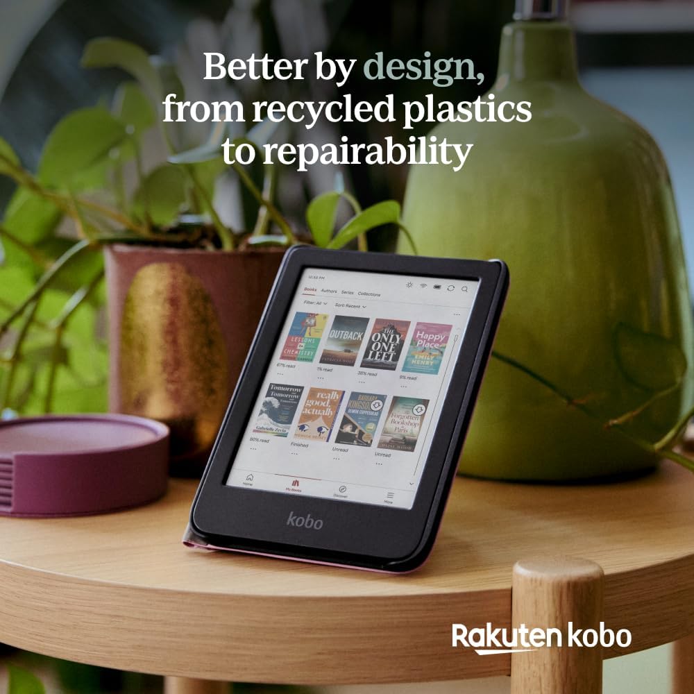 Kobo Clara Colour | Colour eReader | 6” Glare-Free Colour E Ink Kaleido 3 Display | Dark Mode Option | Waterproof | Audiobooks | 16GB of Storage (Black)