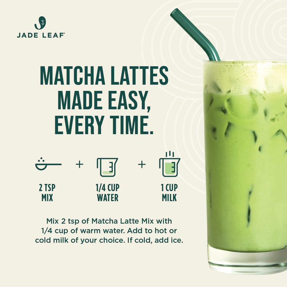 Jade Leaf Matcha Organic Matcha Latte Mix - Lightly Sweet Japanese Matcha Green Tea Powder with Organic Cane Sugar for Café Style Blend, 100 Servings (1kg Tub)