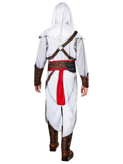 Rubies Men's Assassin's Creed Altair Deluxe Costume Jumpsuit with Cloak for Themed Parties and Halloween, Large, As Shown, Large