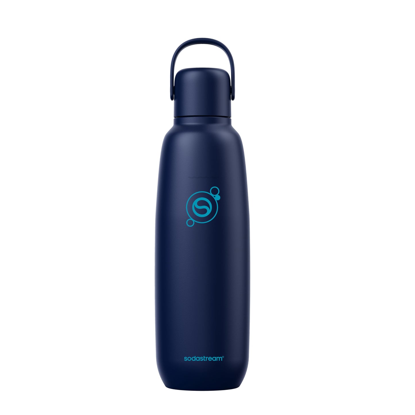SodaStream - Fizz & Go Cool Bottle | Stainless Steel Carbonating Water Bottle | Keeps Drinks Cold 12 Hrs | Cupholder Friendly | Compatible with Pink CO2 cylinder machines | Blueberry color | 0.9L 🍁 All In One Marketplace Canada