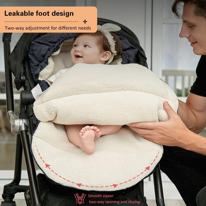 FindXeink Waterproof &Thicken Universal Stroller Blanket for Babies,Toddler's Stroller Sleeping Bag & Footmuff & Bunting & Cover for Autumn Winter 🍁 All In One Marketplace Canada