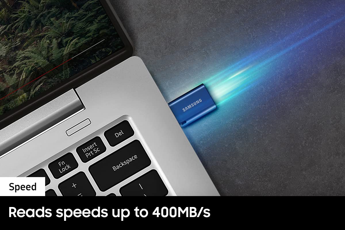 SAMSUNG Type-C USB Flash Drive, 128GB, Transfers 4GB Files in 11 Secs w/Up to 400MB/s Read Speeds, Compatible w/USB 3.0/2.0, Waterproof MUF-128DA/AM [Canada Version] 🍁 All In One Marketplace Canada