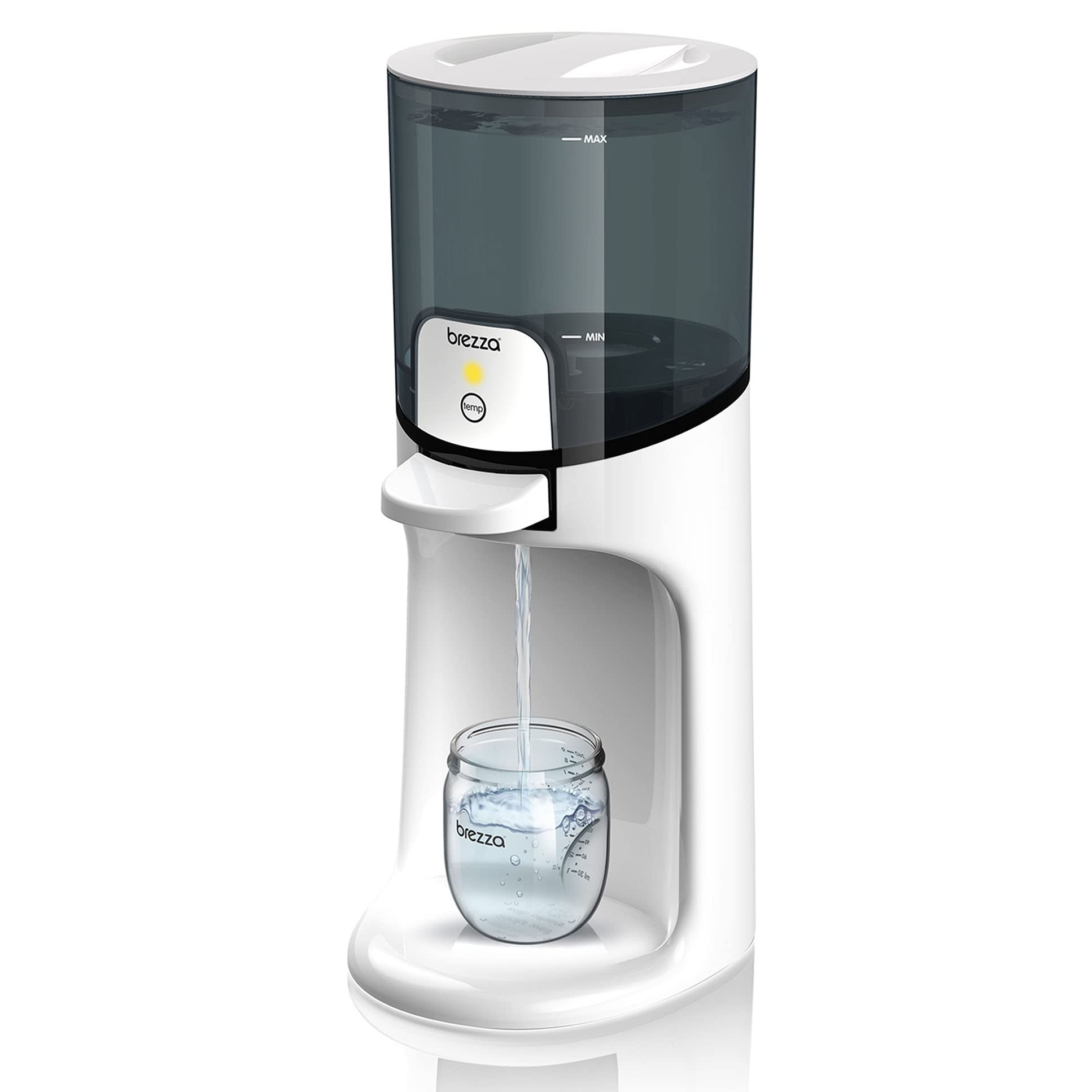 Baby Brezza Instant Warmer - Instantly Dispense Warm Water at Perfect Baby Bottle Temperature - Traditional Baby Bottle Warmer Replacement - Fast Baby Formula Bottles 24/7-3 Temperatures Baby Brezza