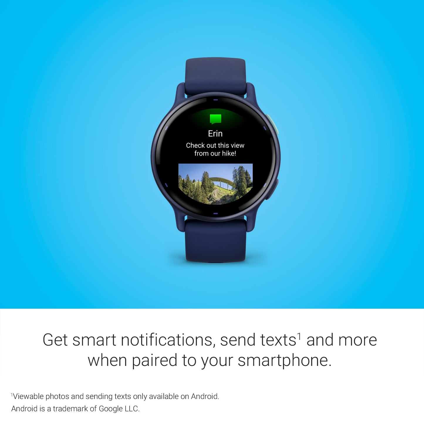 Garmin vívoactive 5, Health and Fitness GPS Smartwatch, AMOLED Display, Up to 11 Days of Battery, Navy