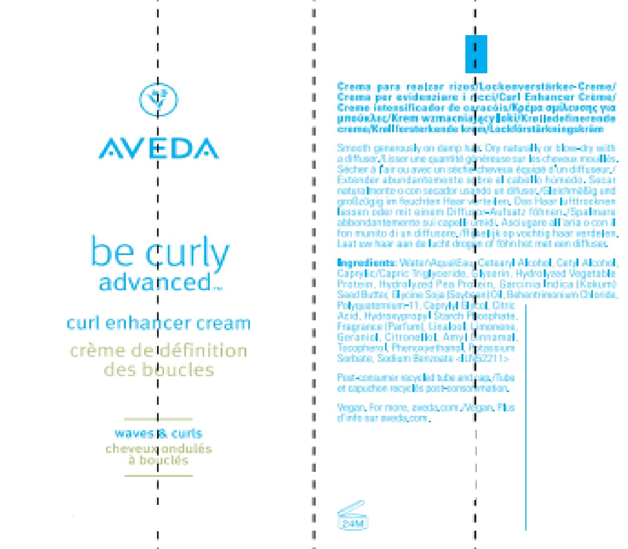 Aveda Be Curly Advanced Curl Enhancer Cream | Defines Curly and Wavy Hair | Reduces Frizz, Adds Shine | Silicone Free | 98% Naturally Derived*, 200ml - Available at All In One Marketplace Canada
