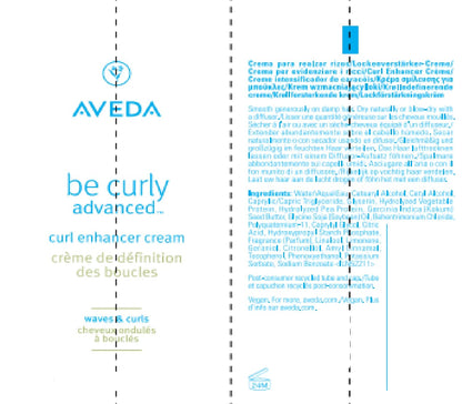 Aveda Be Curly Advanced Curl Enhancer Cream | Defines Curly and Wavy Hair | Reduces Frizz, Adds Shine | Silicone Free | 98% Naturally Derived*, 200ml - Available at All In One Marketplace Canada