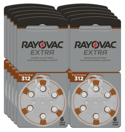 RAYOVAC® Extra Size 312 Hearing Aid Batteries (60 Batteries) - Available at All In One Marketplace Canada