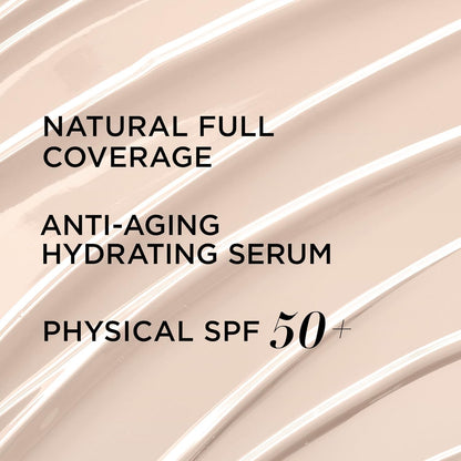 IT Cosmetics Your Skin But Better CC+ Cream, Fair Beige - Color Correcting Cream, Full-Coverage Foundation, Anti-Aging Serum & SPF 50+ Sunscreen - Natural Finish - 1.08 fl oz IT Cosmetics