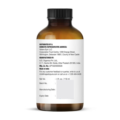 Majestic Pure Lemongrass Essential Oil - Huge 118 ml - 100% Pure and Natural Oil for Soap Making Scent- Premium Grade with Glass Dropper