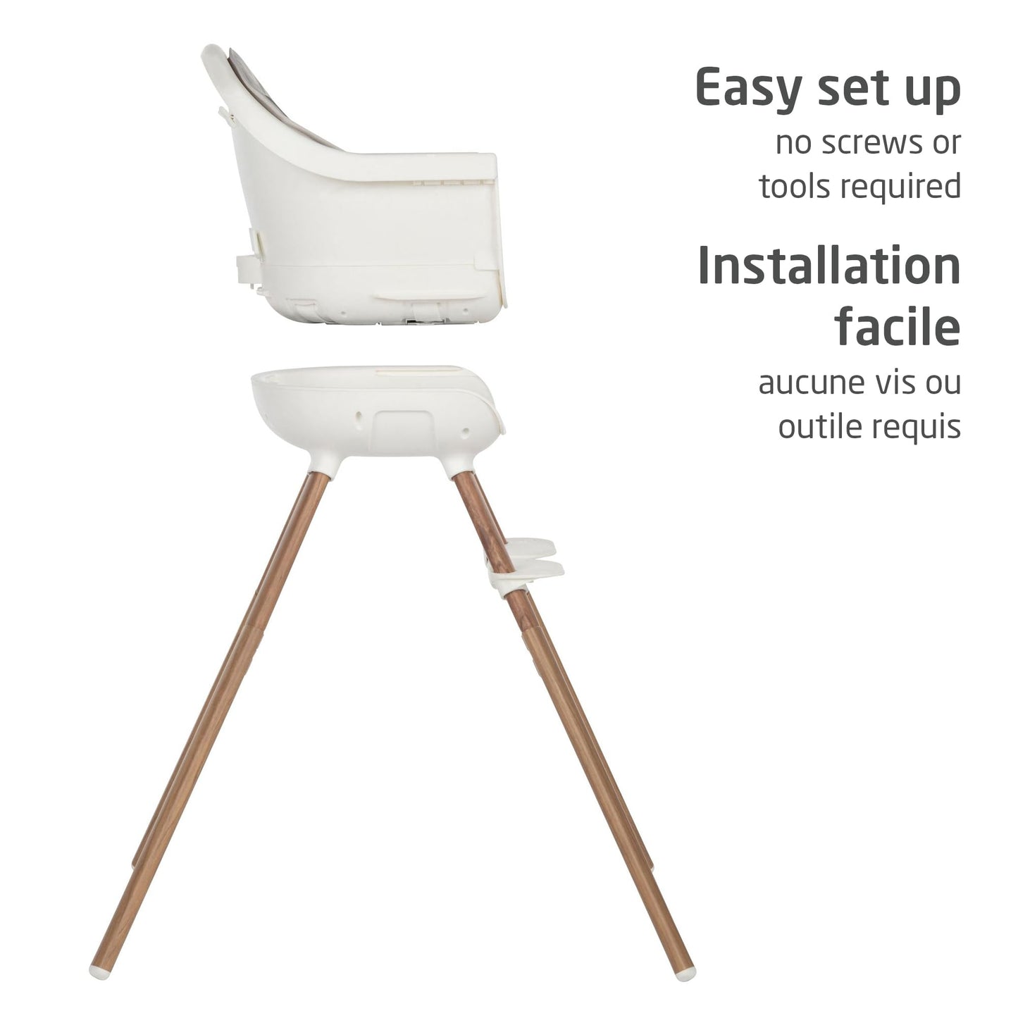 Maxi-Cosi Moa 8-in-1 High Chair, removable kitchen booster, converts to stool, table and chair, easy to clean, Horizon Sand Maxi-Cosi